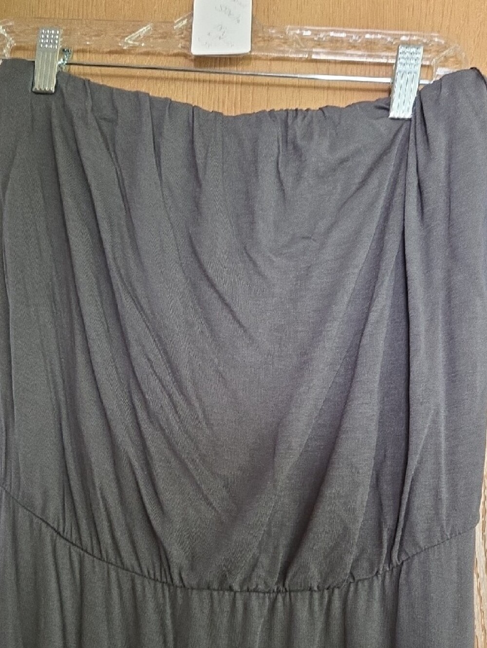 Strapless Maxi Dress NWT in Charcoal Gray - Classic Women’s Dress - Picture 3 of 5